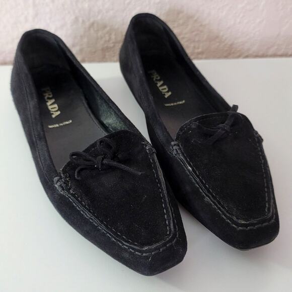 Prada Shoes - PRADA Flat Loafer Slip On Shoes Size 36.5 Authentic